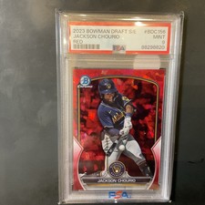 2023 Bowman Draft Sapphire Jackson Chourio Prospect Red Refractor 4/5