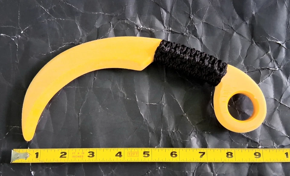 Cuchillo de Entrenamiento Entrenador Mango Karambit Sable Fijo Nueva Hoja de Polipropileno FMA Foto 3 de 3