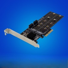 PCIe x2 RAID Controller Storage Expansion Card 88SE9230 M.2 NGFF SATA3.0 Adpater