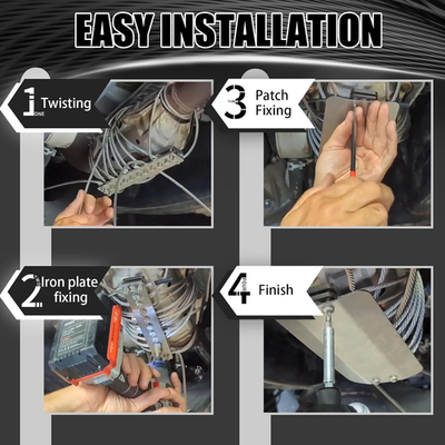 #ad Universal Catalytic Converter Security Protector Cat Clamp Shield Stainless S... $122.87