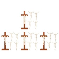 4 Count Plastic Crosses Household Ornaments Wall Hanging Statues