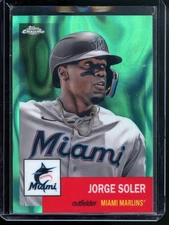 2022 Platinum Anniversary Jorge Soler Aqua Lava Refractor #/299 Miami Marlins