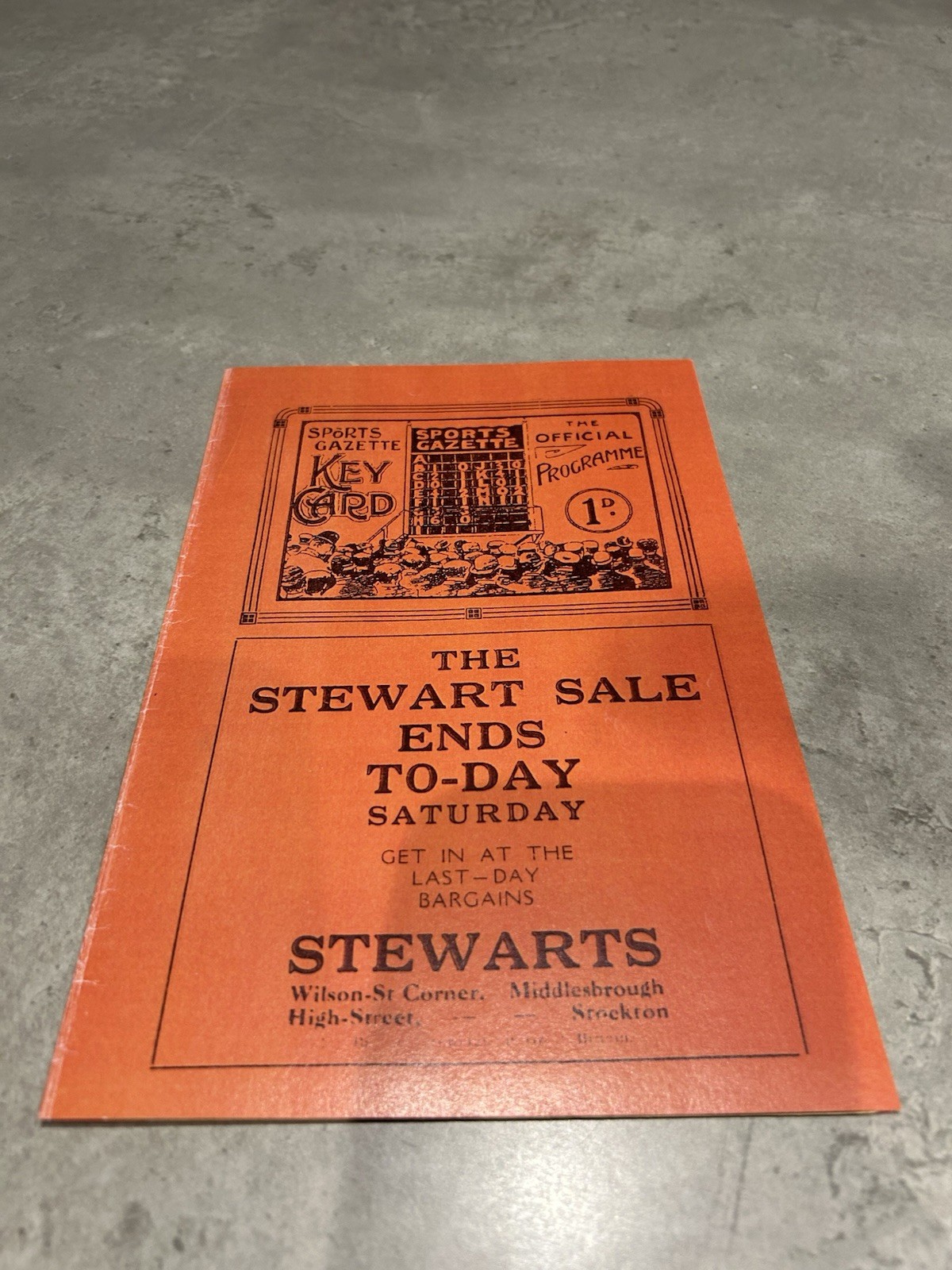 Scarce Middlesbrough V Aston Villa Football programme December 8th 1923 for sale on Ebay