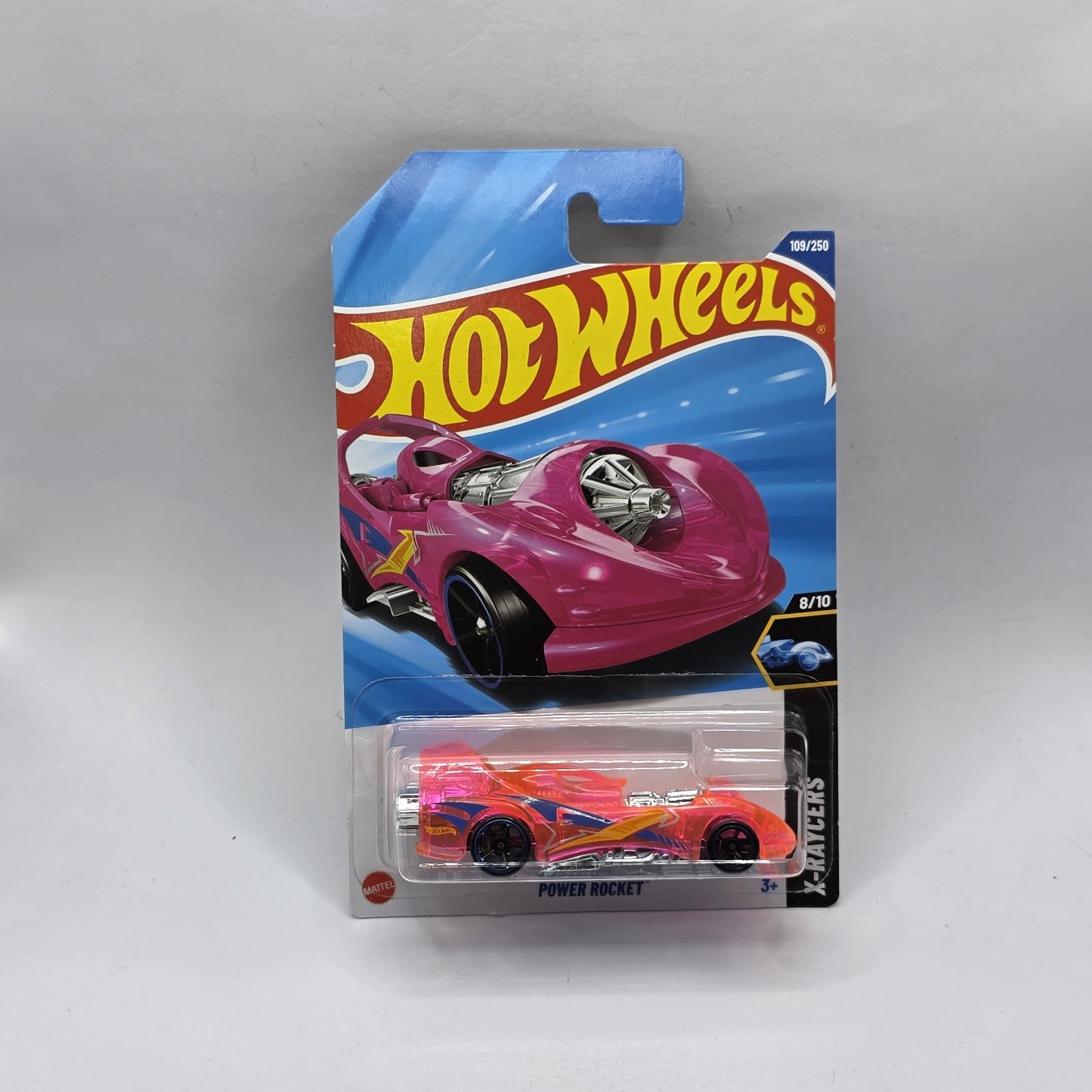 Hot Wheels 2025 Pink Power Rocket 109/250 X-Raycers 8/10 N Case