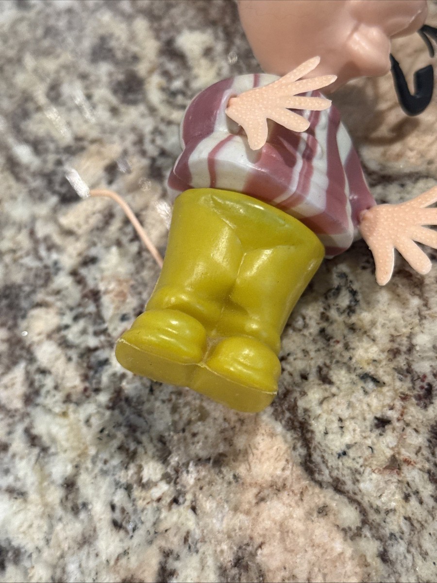 7” Topo Gigio Pipe Glasses Yellow Pants & Barber Shirt Mouse Toy