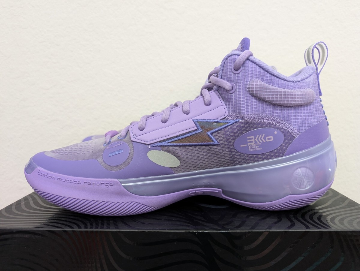 Way of Wade 10 Lavender Purple Mid Top WOW Boom Li-Ning (ABAS115