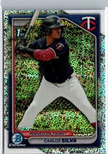 2024 Bowman Chrome Prospects Speckle Refractor /299 Carlos Silva #BCP-120
