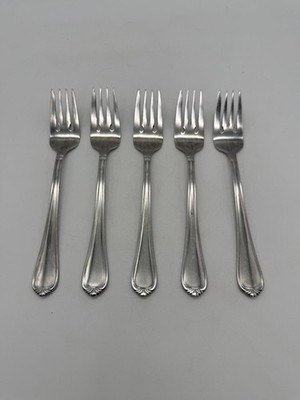 Set of 5 RSVP Stonegate Stainless Steel 18/10 Salad Forks