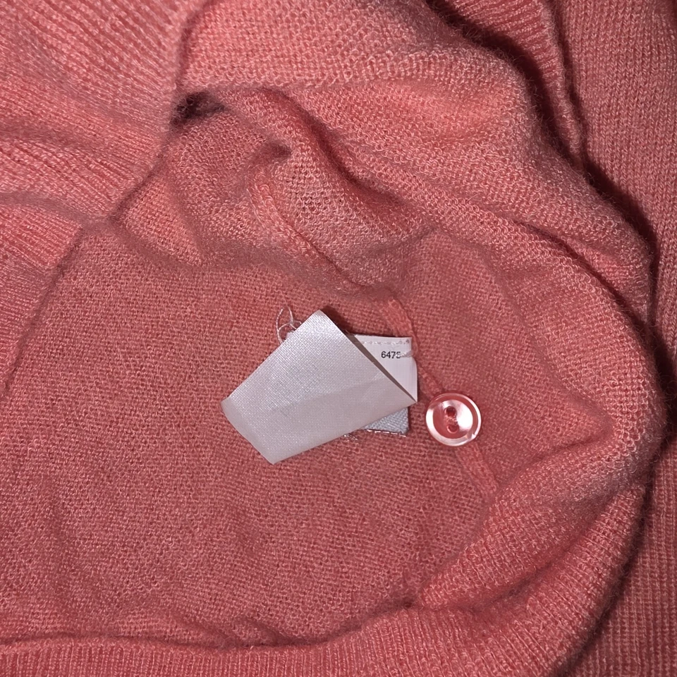 Cárdigan rosa hilo italiano 100 % cachemir J Crew para mujer talla XS Foto 3 de 4
