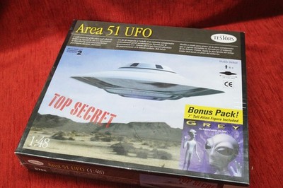 1:48 Modellbausatz Testors 576X Area S4 UFO Revealed! Bonus Pack! E.T. Grey OVP