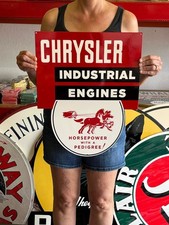 Vintage Style Metal Sign Chrysler Engines Not Porcelain 20x16 Made Usa Vintage Style Metal Sign Chrysler Engines Not Porcelain 20x16 Made Usa