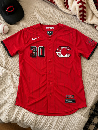Cincinnati Reds Ken Griffey Jr. #30 Red Stitched Baseball Jersey NWT S-3XL