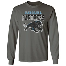 Vintage Panther-inspired Game Day Sports Fans Tribute Long Sleeve T-Shirt