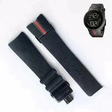 26mm Rubber replacement Watch Strap For I-Gucci Digital Men's Watch YA114210