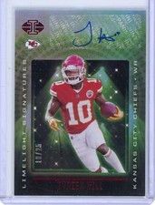 Tyreek Hill Limelight Signatures Red /25: Jersey Match! 2021 Illusions Football 