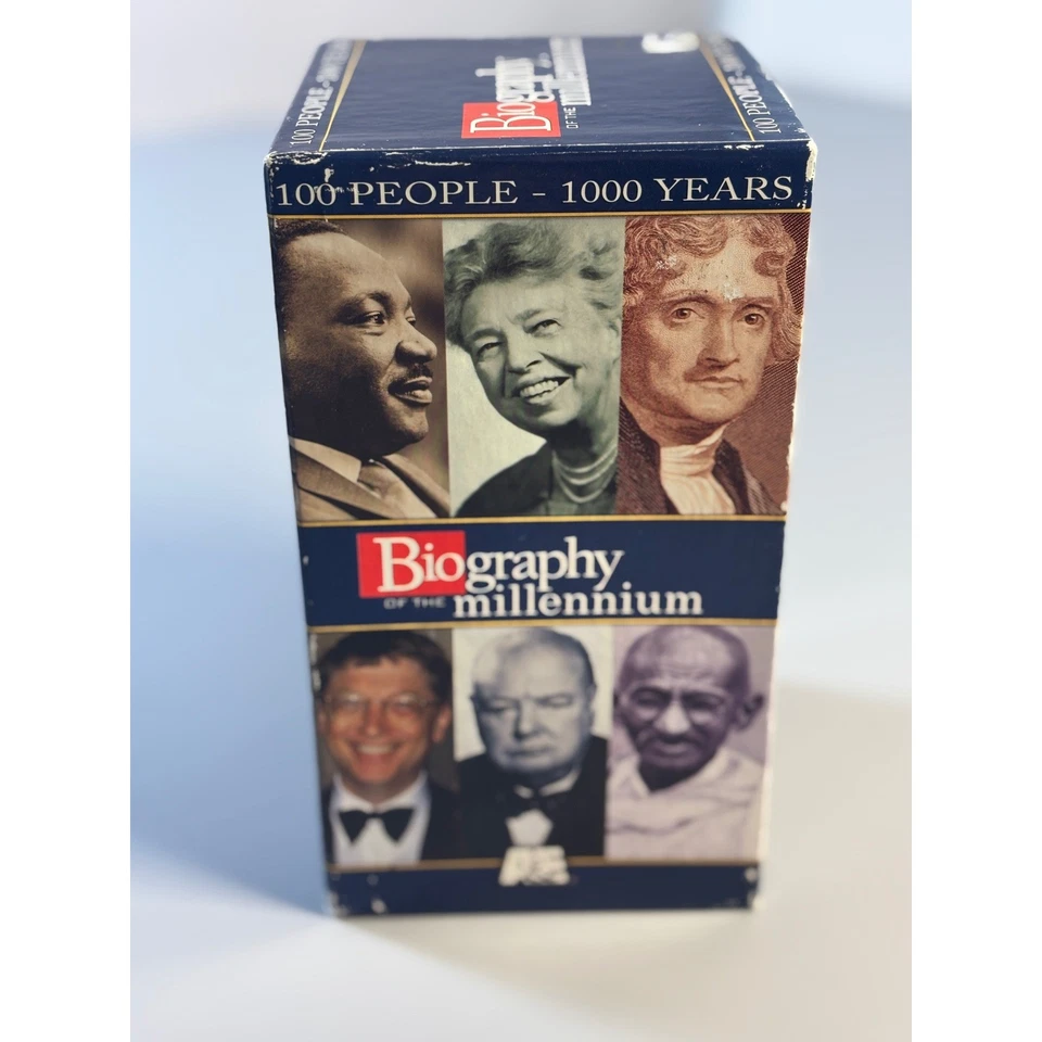 Biography of the Millennium VHS 4-Tape Set 100 People 1000 Years Untested - Image 3 of 4