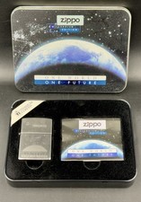 2000 ZIPPO Millennium Edition One World Lighter Original Tin COULD DO W NEW WICK