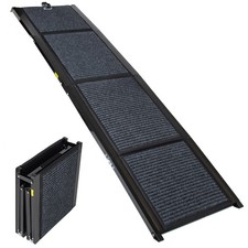Folding Dog Car Ramp for Large Dogs SUV Truck, Portable Non-slip, 250Lbs,63"L