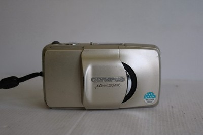 Olympus mju Zoom 105 Point & Shoot analoge Kleinbildkamera gold getestet funktioniert