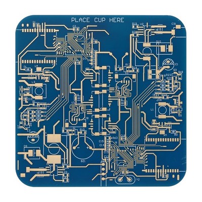 1pcs Coasters, PCB Circuit Board Coasters FR-4 Drink Bar Coasters,   #zc