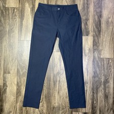 Vuori Meta Pant Men's 28x29 Ink Navy Athletic Slim 5-Pocket Tapered Stretch Golf