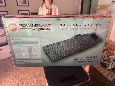 Powermat by Powerfit   Full Body Massage Mat Detachable Massage Pillow + Extras