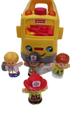 Fisher-Price Little People Yellow Bus: Musical Smart Stages Toy for Toddlers
