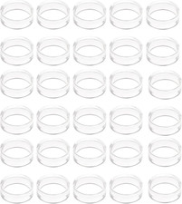 30Pcs Baseball Holder, Clear Acrylic Ball Stand Ring for Display- Sphere Holders