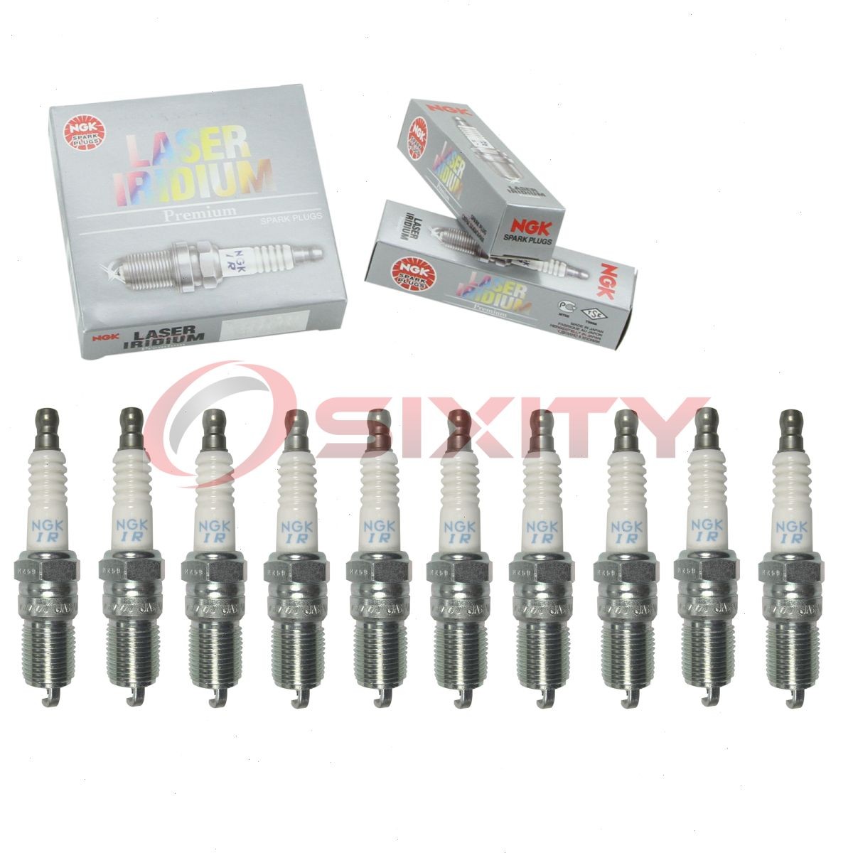 10 pc NGK 90156 ITR6G9 Laser Iridium Spark Plugs for SP536 PT20TT IT20TT uj