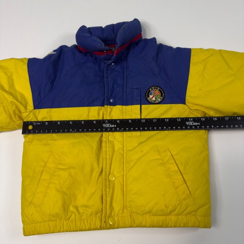 Vintage 90s Polo Ralph Lauren Puffer Jacket Kids Size 4 USA Cookie Ski Patch - Picture 9 of 10