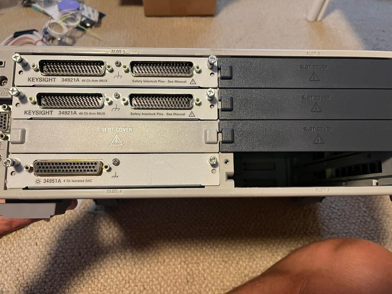 2 x 34921A & 1 x 34951A and 1 x 34921T, 1 X 34951T  plus a free 34980A w DMM