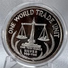 1985 One World Trade Unit 1oz .999 Fine Silver Eagle Round [J12]