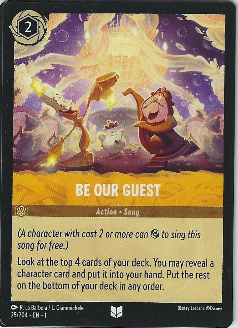Disney Lorcana Be Our Guest Action The First Chapter 25/204 NM Uncommon FastShip