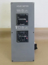 2 PCS NAIS HOUR METER TH241 100VAC 1.5W IN THE PANEL, PARTS FROM OKUMA MX-60HB