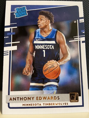 Anthony Edwards 2020-21 Panini Donruss Basketball Rated Rookie 