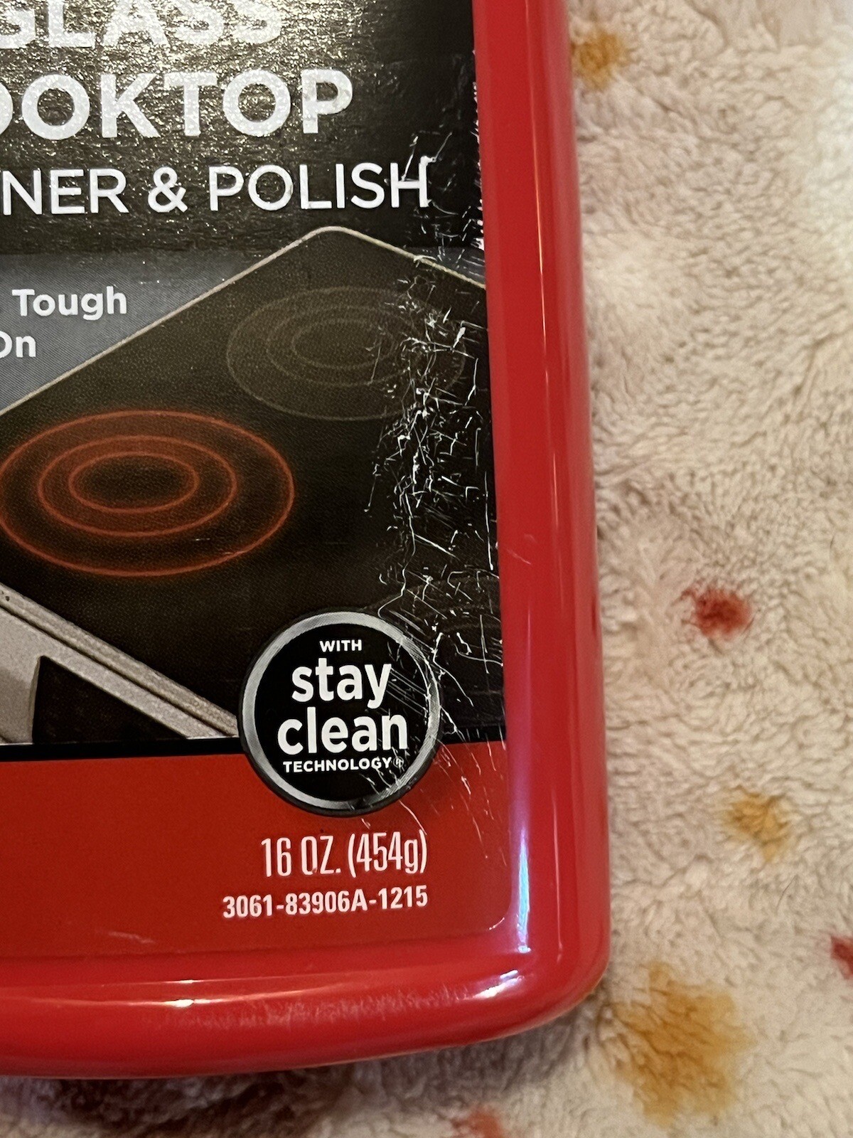 Magic Glass Cooktop Cleaner & Polish 16 oz Sealed Removes Burnt On Food