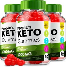 (3 Pack) Peoples Keto ACV Gummies - Official - Keto People ACV Advanced...