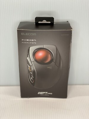 ELECOM Wired / Wireless / Bluetooth Finger-Operated Trackball Mouse, Compatib...