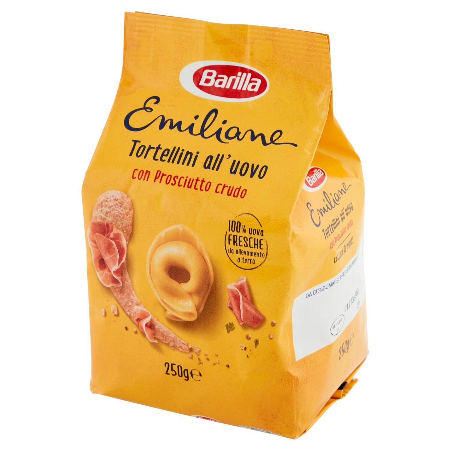 Le EMILIANE Barilla Eiernudeln, Tortellini mit Rohschinken 250 gr