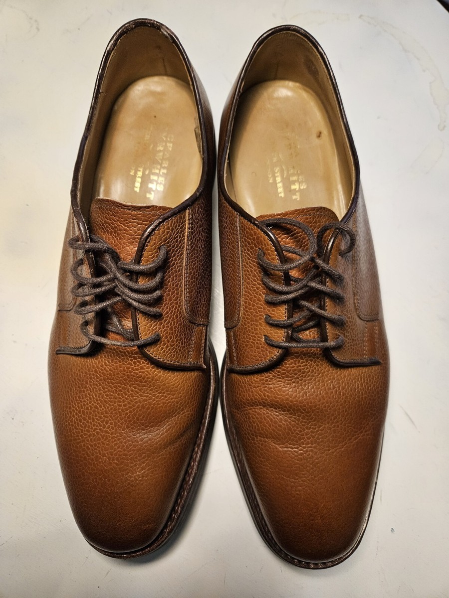 Mens Rare Charles Tyrwhitt Pebble Grain Danite Rubber Sole Oxford Shoes 11.5