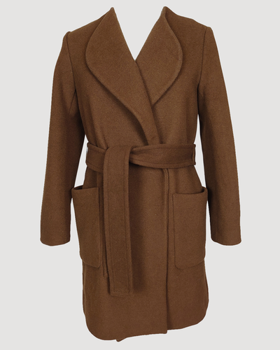 Ann Taylor petite small camel belted 