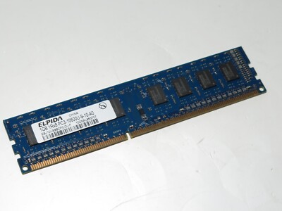 ELPIDA 1GB 1Rx8 PC3-10600U-9-10-A0 PC Ram
