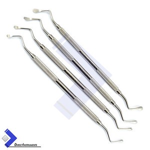 4-PCS-PERIODONTAL-LUCAS-BONE-CURETTE-DENTAL-SURGICAL-CYST-REMOVAL-TOOTH-SOCKET
