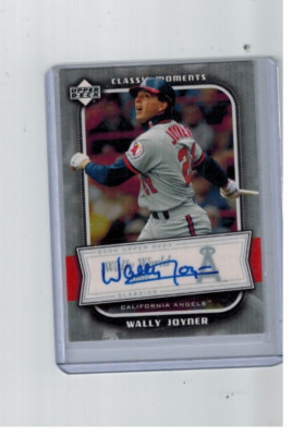 2005 Upper Deck Classics Wally Joyner Auto Classic Moments Angel