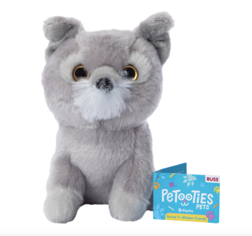 NEW RUSS PETOOTIES DOG SCHNAUZER BIGSBY STUFFED ANIMAL KELLY TOY 6" COLLECTIBLE - Picture 2 of 4