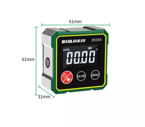 NEW Magnetic Digital Angle Finder with/without Electronic-Laser Angle Gauge Tool - Picture 7 of 12