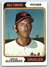 Doyle Alexander  1974 Topps  #282 - Please see pics for cond.
