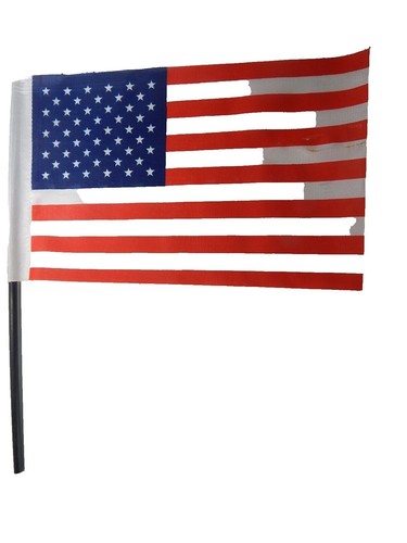 Bigfoot Print USA Flag Sasquatch Precision Cut Decal