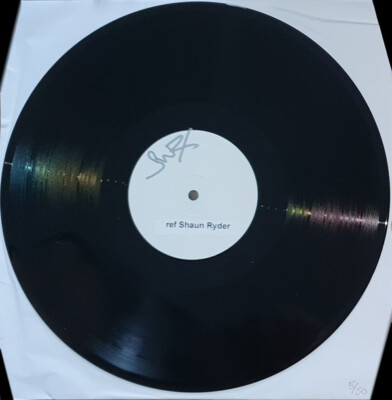 SIGNED TEST PRESSING - Shaun Ryder - Visits From Future Technology
