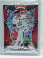 Chad Sobotka 2019 Panini Prizm Baseball - RED MOJO RC (035/299) - Atlanta Braves